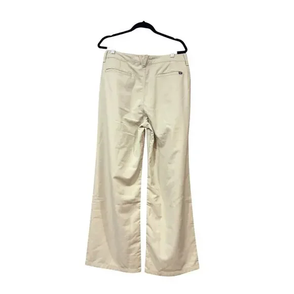Vans Alder Relaxed Pleated Trousers Women 30 Beige NWT - Picture 3 of 5